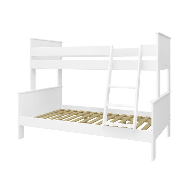 Balta divstāvu gulta 120x200/90x200 cm Alba – Tvilum-image-3