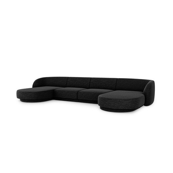 Antracīta pelēks stūra dīvāns Miley – Micadoni Home-image-3