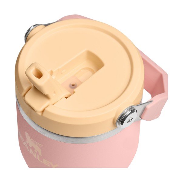 Persiku oranžs nerūsējošā tērauda termoss 600 ml IceFlow™ Flip Straw 2.0 Tumbler Peach Rose – Stanley-image-2
