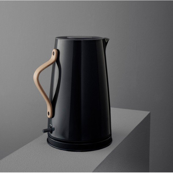 Melna nerūsējošā tērauda elektriskā tējkanna 1,2 l Emma – Stelton-image-1