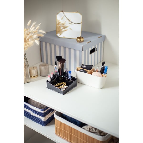 Kartona uzglabāšanas kastes (2 gab.) ar vāku Stripes – Compactor-image-4