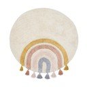 Ziloņkaula krāsas mazgājams/ar rokām darināts kokvilnas bērnu paklājs ø100 cm Tadea – Kave Home