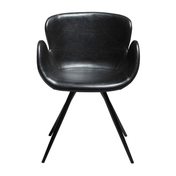 Melns polsterēts ēdamistabas krēsls ar roku balstiem Gaia – DAN-FORM Denmark-image-2