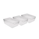 Plastmasas ledusskapja organizatori (3 gab.) – Hermia