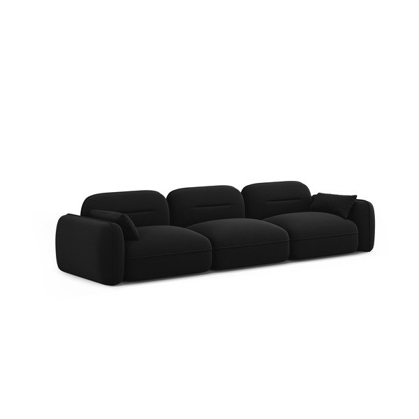 Melns samta dīvāns 320 cm Audrey – Interieurs 86-image-2