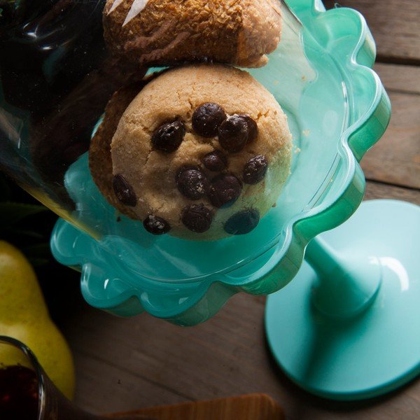 Mazs tirkīza krāsas Cookie konfekšu stends-image-1