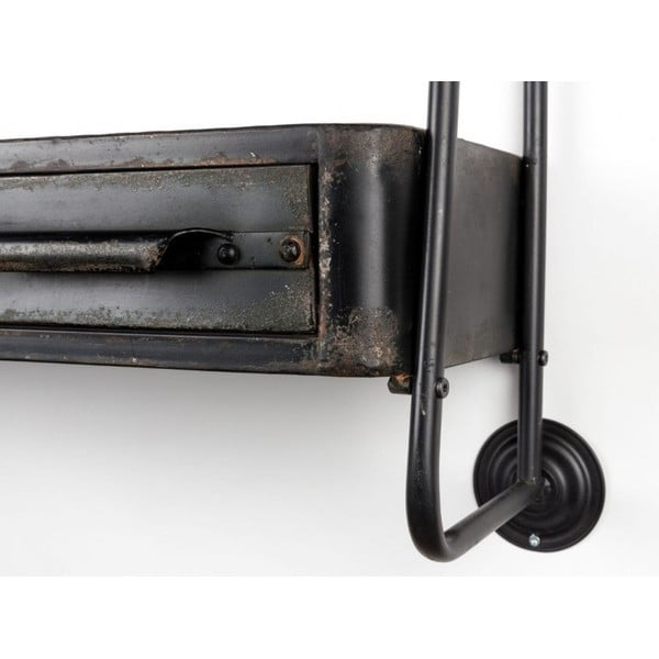 Sienas plaukts ar atvilktni White Label Feng-image-3