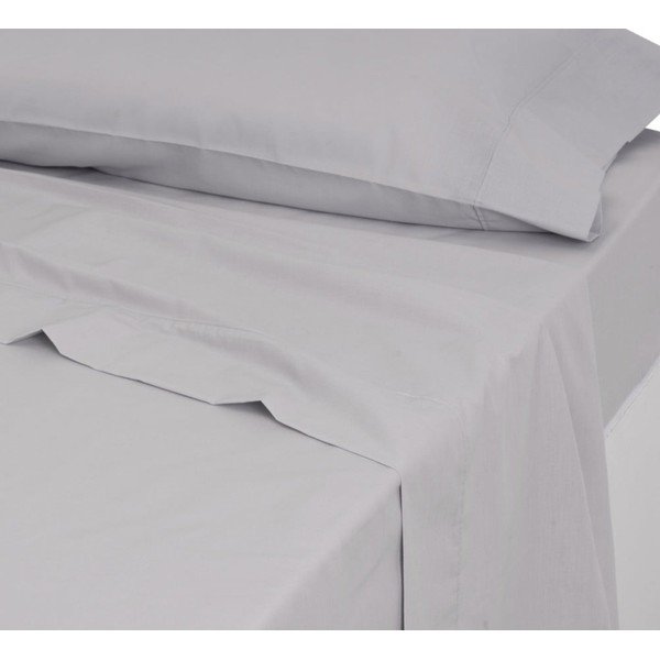 Gaiši pelēks palags 160x270 cm – Casa Selección-image-1