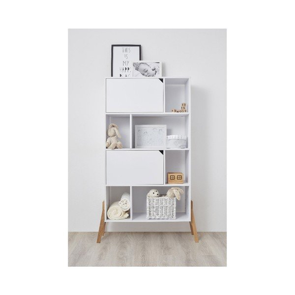 Balts ozola grāmatu plaukts BELLAMY Lotta-image-2