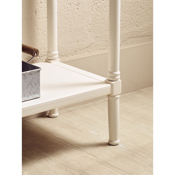 Balts priedes masīvkoka konsoles galds 35x91 cm Heritage – Premier Housewares-image-4
