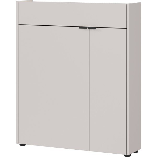 Krēmkrāsas matēts skapītis 83x99x22 cm Ameca – Germania