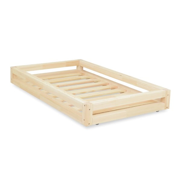 Benlemi lakota atvilktne zem gultas un 4 pagarinātas kājas, gultai 90 x 180 cm-image-1