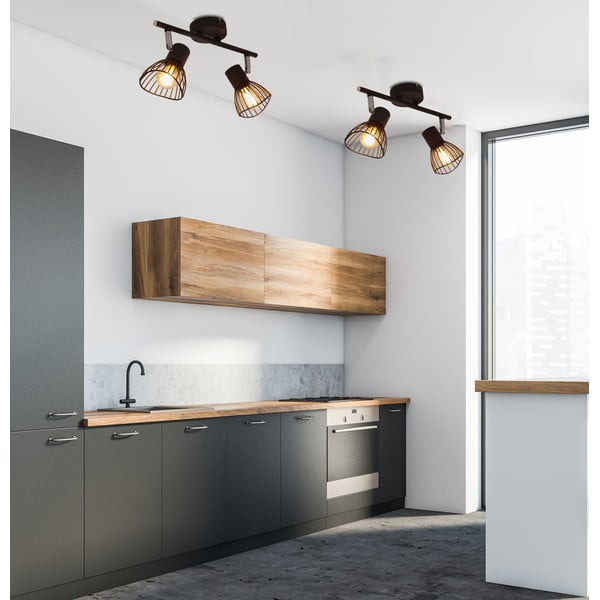 Melna griestu lampa ar metāla abažūru 39x8 cm Fly – Candellux Lighting-image-1