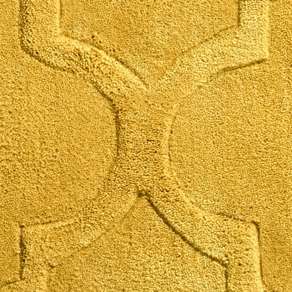 Dzeltens ar rokām darināts paklājs Think Rugs Hong Kong Puro Yellow, 120 x 170 cm-image-2