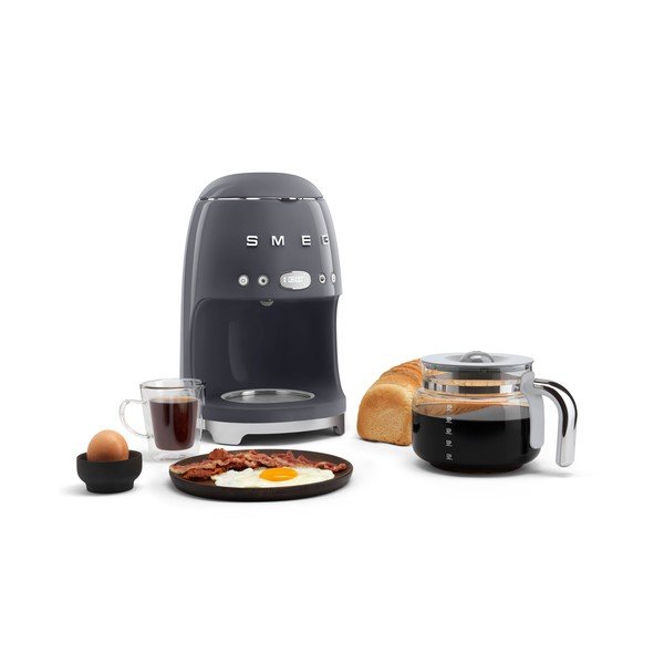 Pelēks kafijas pagatavošanas komplekts ar piltuvi Retro Style – SMEG-image-1