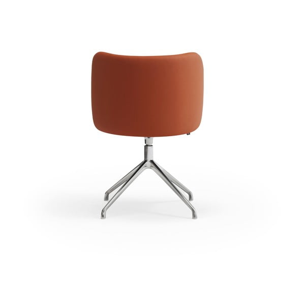 Oranžs polsterēts ēdamistabas krēsls Mogi – Teulat-image-3