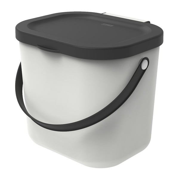 Balts kompostējamo atkritumu konteiners 6 L Albula – Rotho
