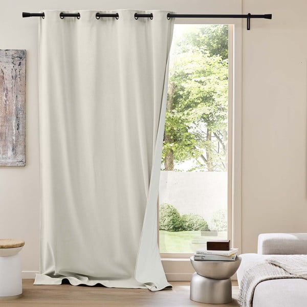 Bēšs velveta siltumizolējošs aizkars 140x260 cm Madison – douceur d'intérieur-image-1