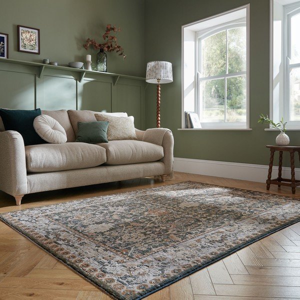 Zaļš paklājs 120x160 cm Amelina Vintage – Flair Rugs-image-1
