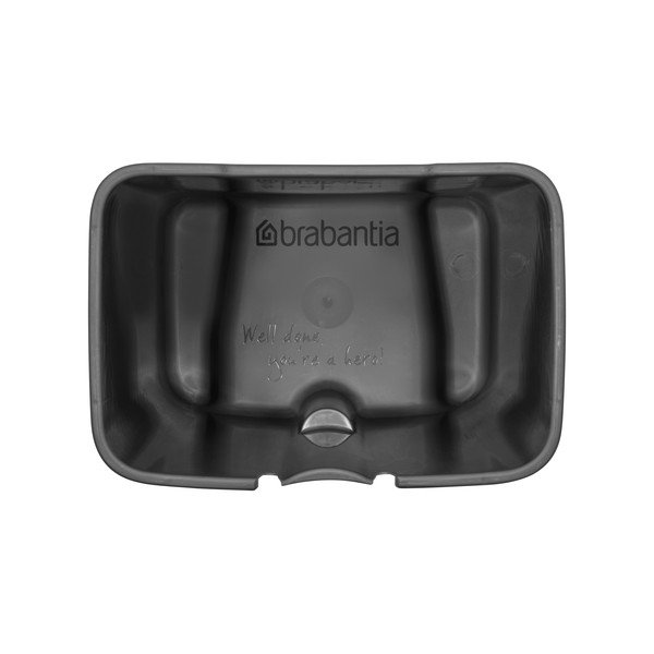 Matētas sudraba krāsas tērauda atkritumu tvertne ar pedāli 7 l Bo – Brabantia-image-3