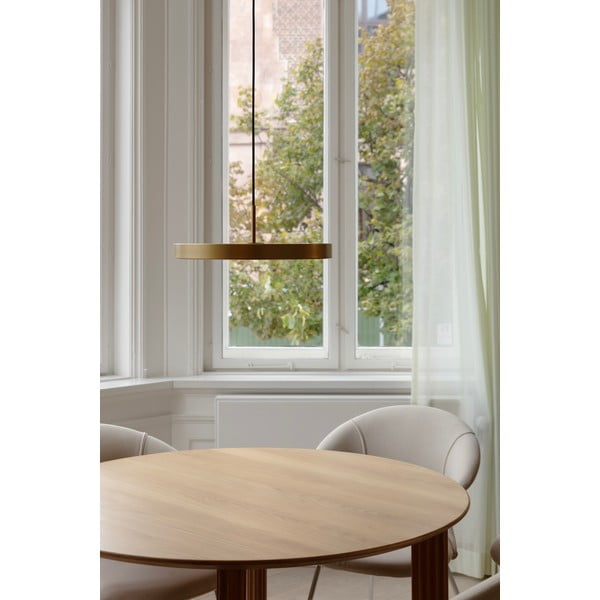 Zelta krāsas LED piekaramā lampa ar metāla abažūru ø 43 cm Asteria Medium – UMAGE-image-3