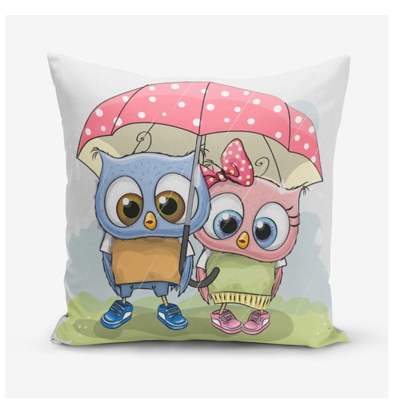 Spilvendrāna Minimalist Cushion Covers Umbrella Owls, 45 x 45 cm