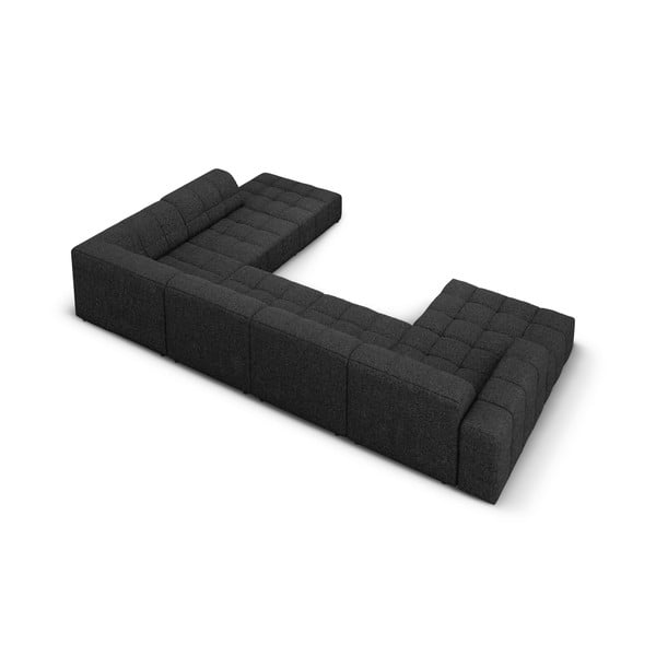 Antracīta pelēks stūra dīvāns (ar labo stūri/U veida) Chicago – Cosmopolitan Design-image-4