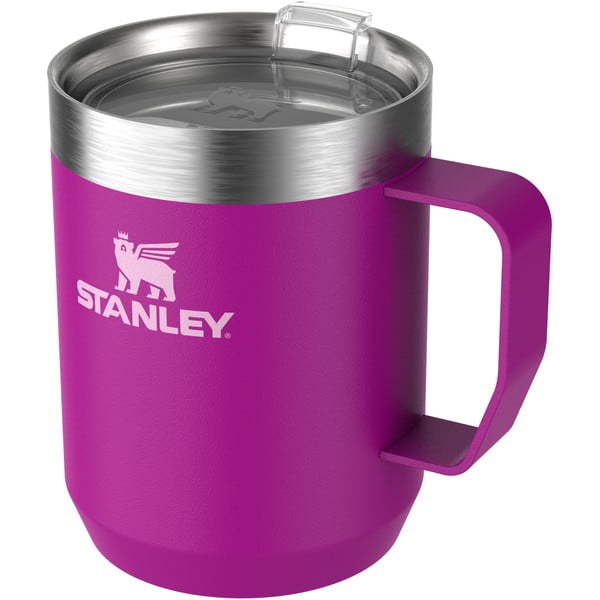 Rozā nerūsējošā tērauda termokrūze 230 ml Stay-Hot Camp Mug Violet Blossom – Stanley-image-1