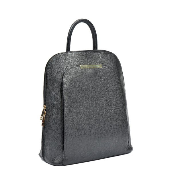 Melna ādas sieviešu mugursoma Renata Corsi Sofia-image-1