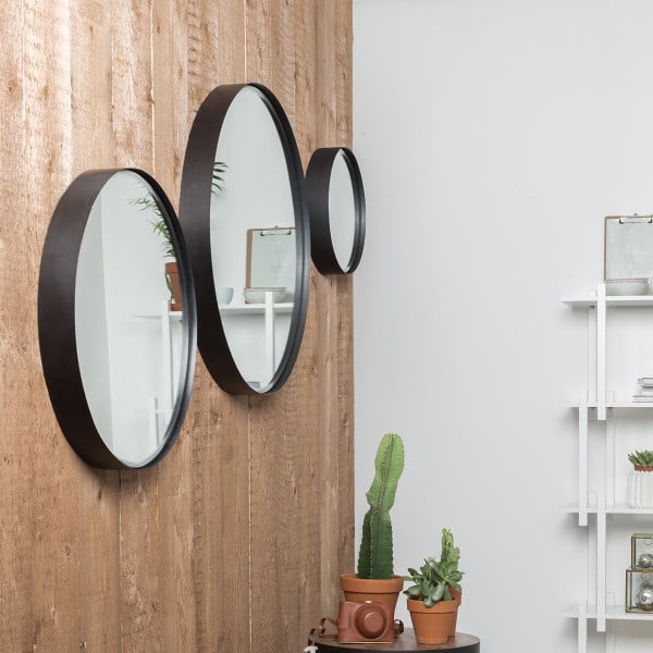 Sienas spogulis ø 60 cm Raj – White Label-image-1