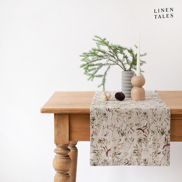 Lina galda celiņš ar Ziemassvētku motīvu 40x200 cm – Linen Tales