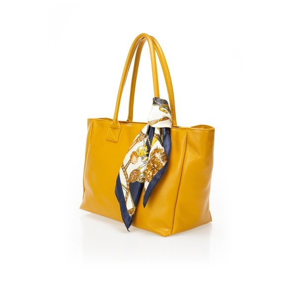 Dzeltena ādas somiņa Giorgio Costa Nina-image-2