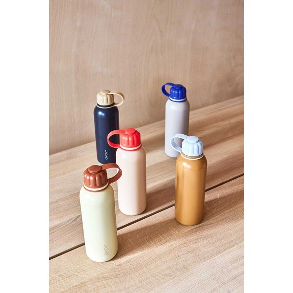 Persiku oranža nerūsējošā tērauda pudele ceļojumiem Pullo – OYOY Living Design-image-2