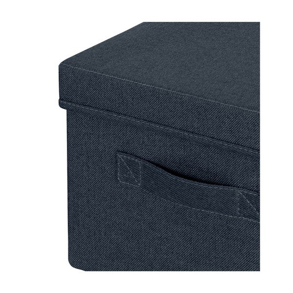 Tumši pelēkas tekstila uzglabāšanas kastes (2 gab.) ar vāku 28.5x38x20 cm – Leitz-image-2