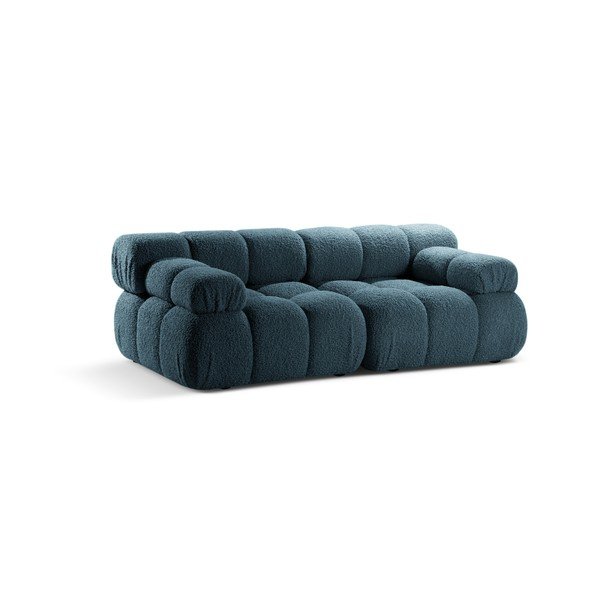 Zaļganzils modulārais dīvāns no buklē auduma 188 cm – Micadoni -image-1