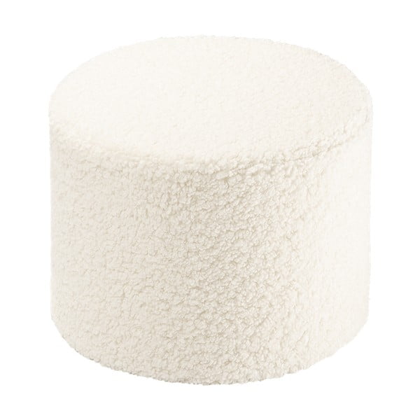 Krēmkrāsas bērnu pufs no buklē auduma – Wigiwama