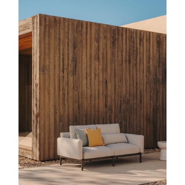 Gaiši pelēks dārza modulārais dīvāns 201 cm Sorells – Kave Home-image-1