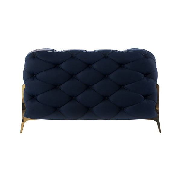 Tumši zils samta atpūtas krēsls Chelsea Bis – Ropez-image-3