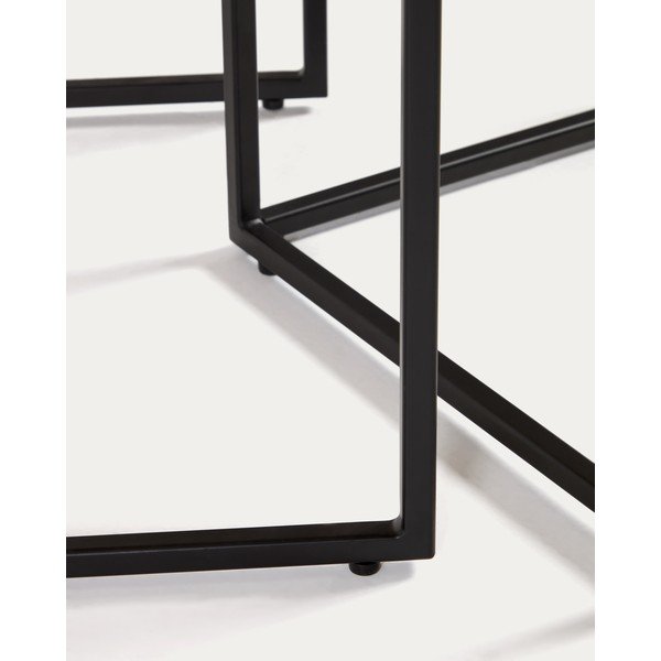 Sānu galdiņi ar ozolkoka imitācijas galda virsmu (2 gab.) 45x45 cm Yoana – Kave Home-image-4