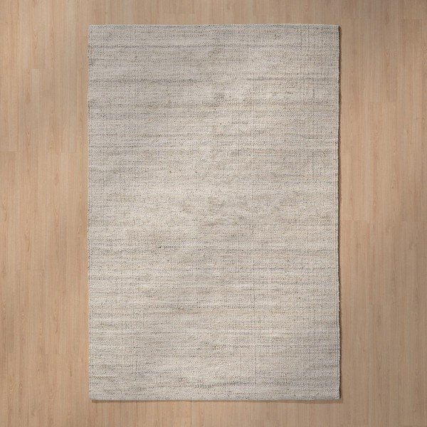 Pelēks divpusējs paklājs no vilnas maisījuma 160x230 cm – Ixia-image-1