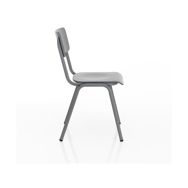 Pelēki ēdamistabas krēsli (2 gab.) Old School – Tomasucci-image-2