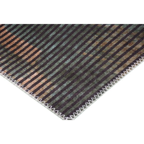 Tumši zaļš mazgājams paklājs 150x80 cm – Vitaus-image-2