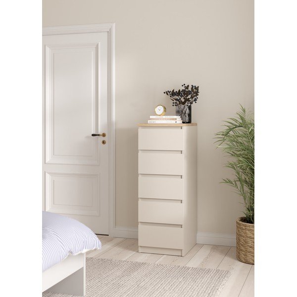 Krēmkrāsas kumode 40x111x50 cm Naia – Tvilum-image-1