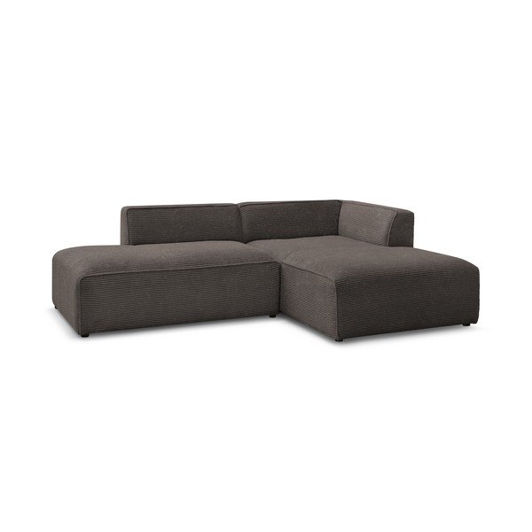 Brūns velveta modulārais stūra dīvāns (ar labo stūri/L veida) Megeve – Bobochic Paris-image-3