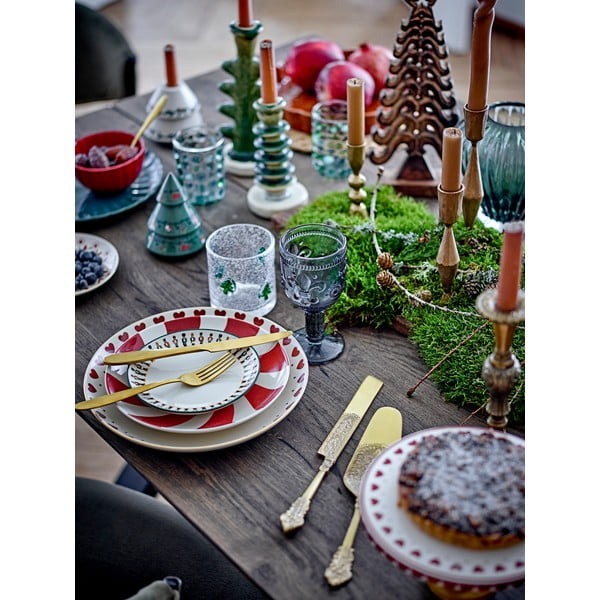 Krēmkrāsas deserta māla šķīvis ar Ziemassvētku motīvu ø 16 cm Jolly – Bloomingville-image-2