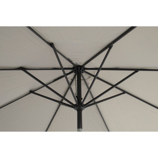 Gaiši pelēks piekaramais saulessargs Hartman Shadowflex, ø 300 cm-image-1