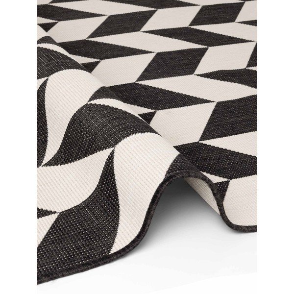 Melns/krēmkrāsas iekštelpu un āra paklājs 120x170 cm Haringey Terrick – Ted Baker-image-4