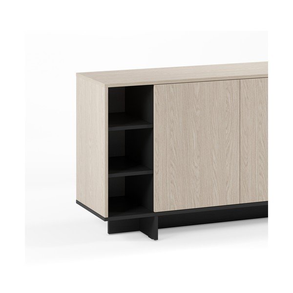 Melns skapītis 170x80x40 cm Cequoia – Marckeric-image-3