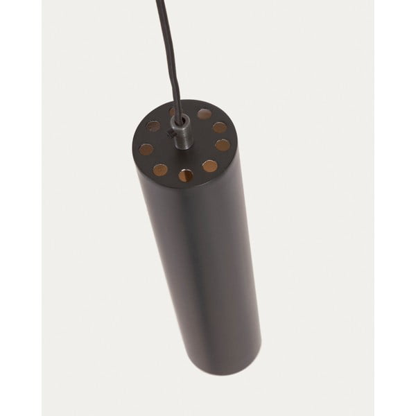 Melna piekaramā lampa ar metāla abažūru ø 8 cm Maude – Kave Home-image-3