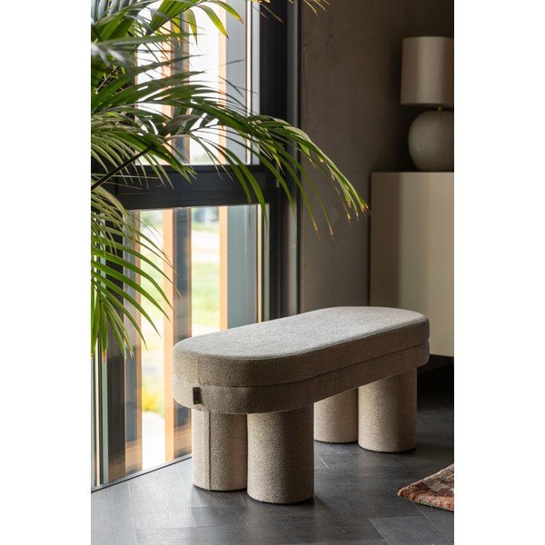 Bēšs sols no buklē auduma Fern – Dutchbone-image-1